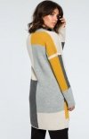 BE BK011/1 sweter kolorowy tył