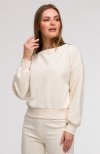 Bewear B293 bluza z otwartymi plecami waniliowa 