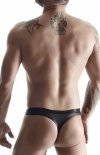 Stringi męskie wetlook BRI028 tył