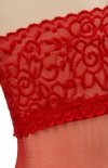 Czerwone pończochy samonośne plus size-1