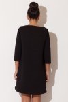 Katrus K134 sukienka pikowana czarna