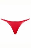 Noir P013 Powerwetlook czerwone stringi-3