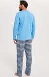 Italian Fashion Jaromir piżama męska niebieska tył
