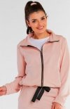 Oversizowa pudrowa bluza z kapturem M246