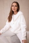 Komplet 3 w 1 bluza, top i legginsy ecru-1