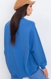 Merribel niebieska oversizowa bluza damska tył