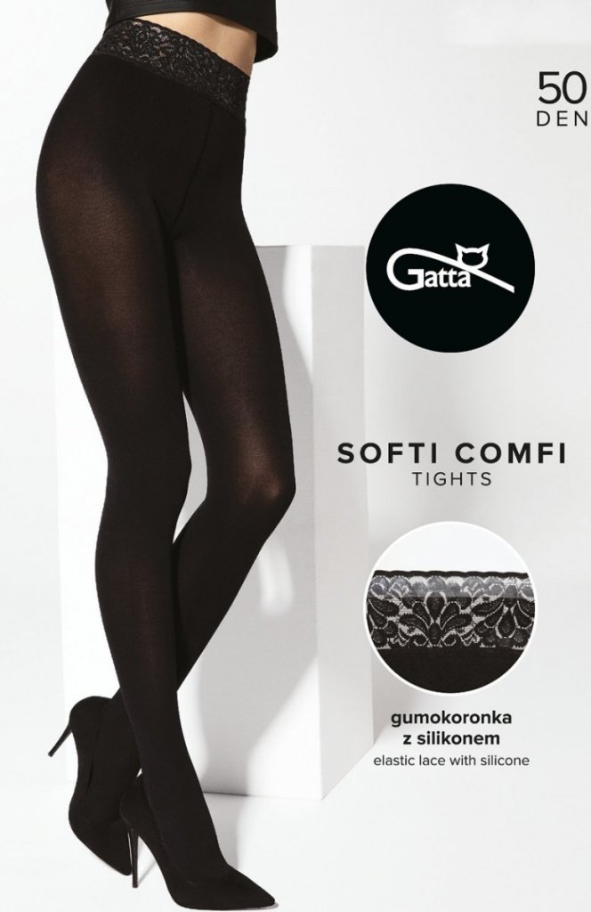 Collant Coprente Con Cinturino In Pizzo Siliconato 140 Den | Calze Collant - Foto 9