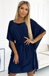 Numoco 287-25 SOFIA sukienka motyl z wiązaniem w pasie 