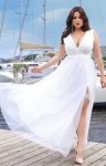 Elegancka sukienka szyfonowa maxi size plus 248-04