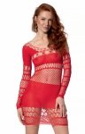 Passion BS105 sukienka siateczkowa red