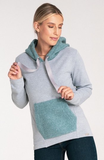 Figl M1045 miętowa bluza damska 