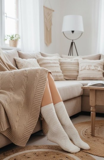 Noviti SW028 Prostokąty skarpety damskie 