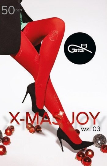 Gatta X-Mas Joy wz.03 5XL rajstopy damskie 