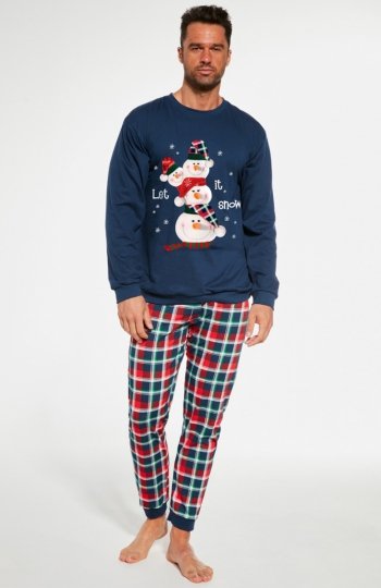 Cornette 115/236 Snowman świąteczna piżama męska 