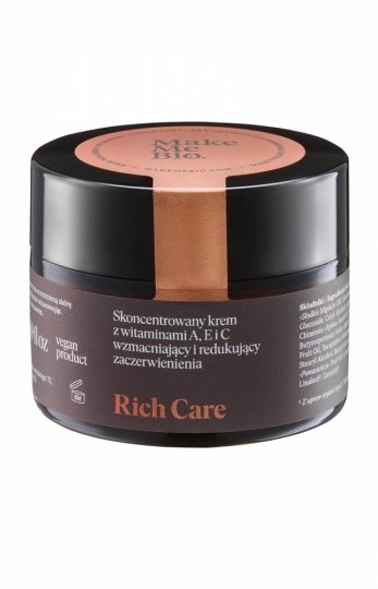 Skoncentrowany krem z witaminami A, E i C wzmacniający i redukujący zaczerwienienia 50ml 