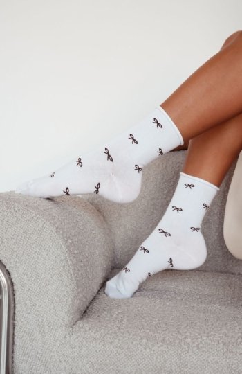 Milena 0200-209 Małe Kokardki skarpety damskie 