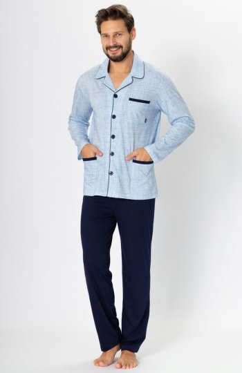 M-Max Ambroży 196 piżama męska jasny jeans 