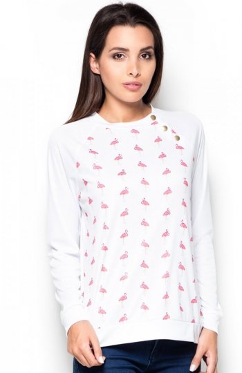 Katrus K405 bluza flamingi