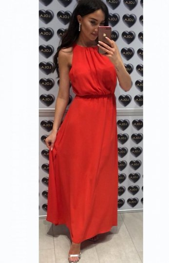 Elegancka sukienka rzymianka czerwona