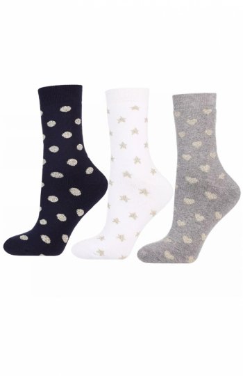 Moraj CSL300-344 Lurex skarpety damskie 