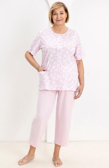 Regina 738 MAXI rozpinana piżama damska 