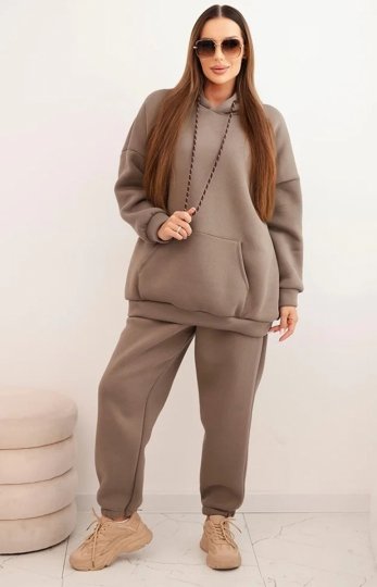Komplet dresowy damski ocieplany fango