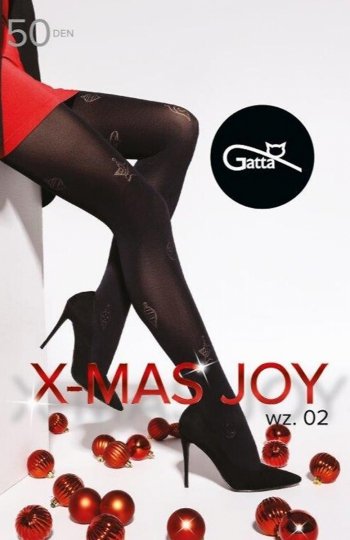 Gatta X-Mas Joy wz.02 5XL rajstopy damskie 