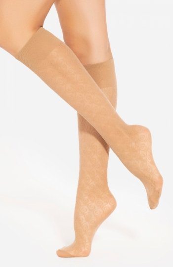Gatta TRENDY LINE 30 beżowe podkolanówki damskie 