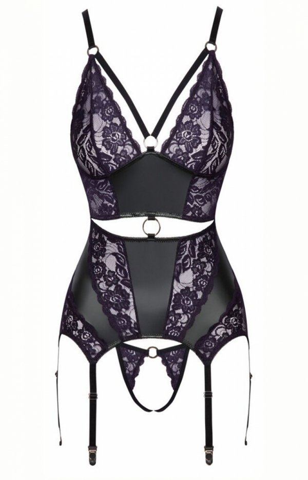Cottelli koronkowy top i stringi-1