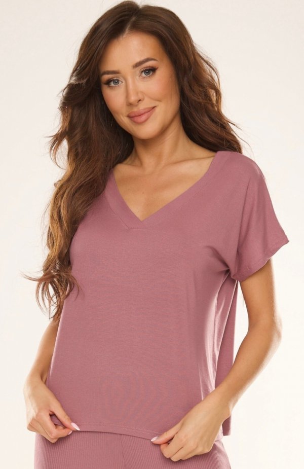 De Lafense Vendy 774 jagodowa bluzka damska 