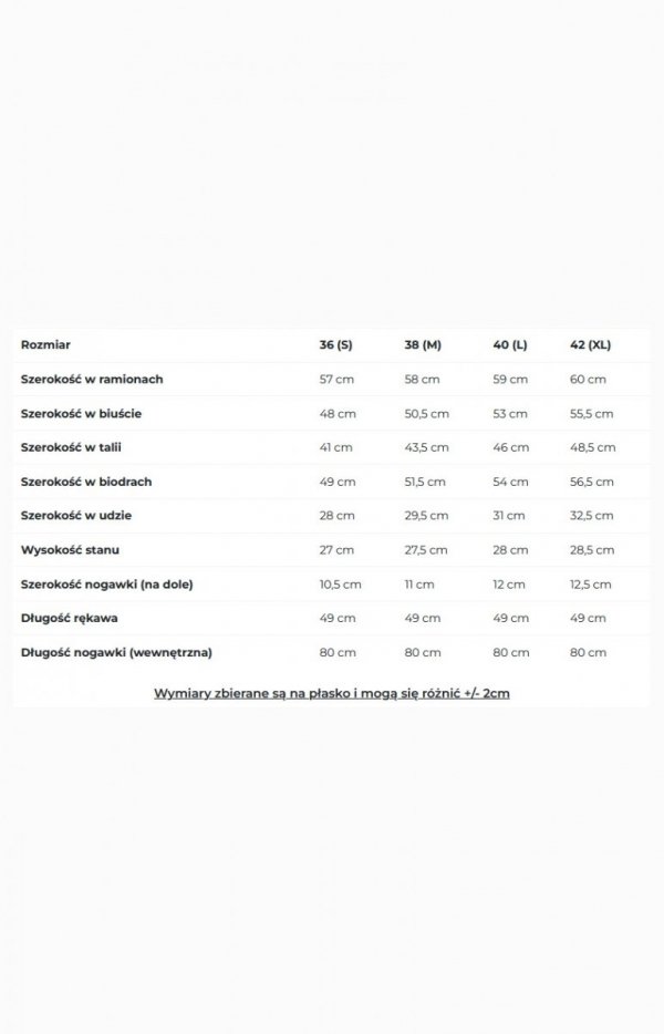Moe M763 bawełniany kombinezon damski czarny
