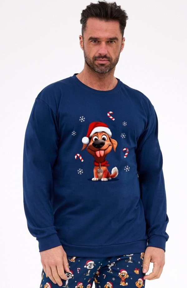 Cornette 115/294 Dog Christmas piżama męska 