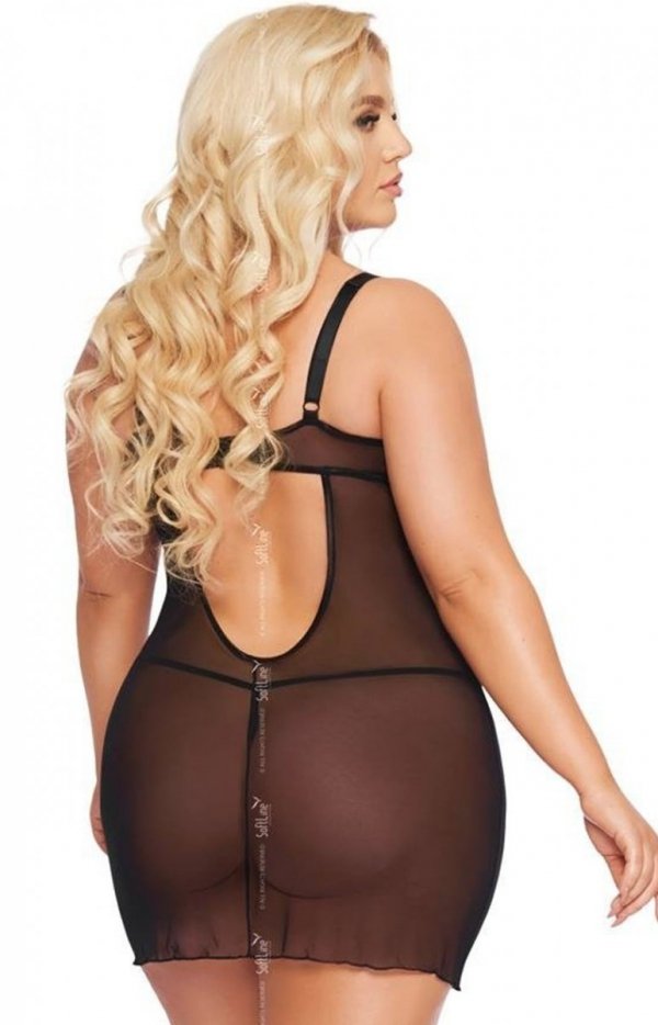 SoftLine Aldona koszulka plus size tył