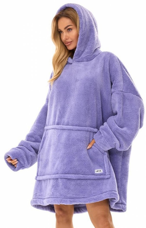 L&amp;L 2466 dł/r oversizowa bluza z kapturem