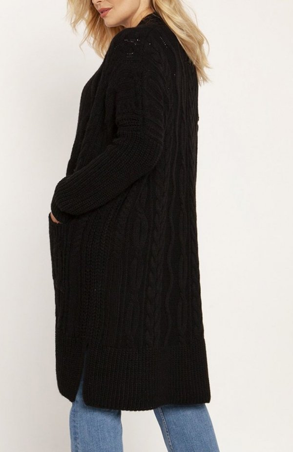 MKM PA008 sweter czarny tył