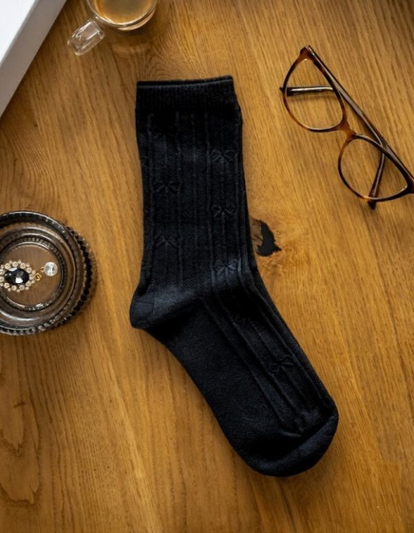 Magnetis YN5039 kokardki skarpety damskie 