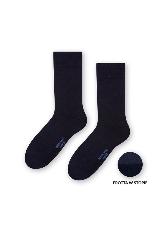 Steven art.130 Półfrotte Merino Wool skarpety męskie 