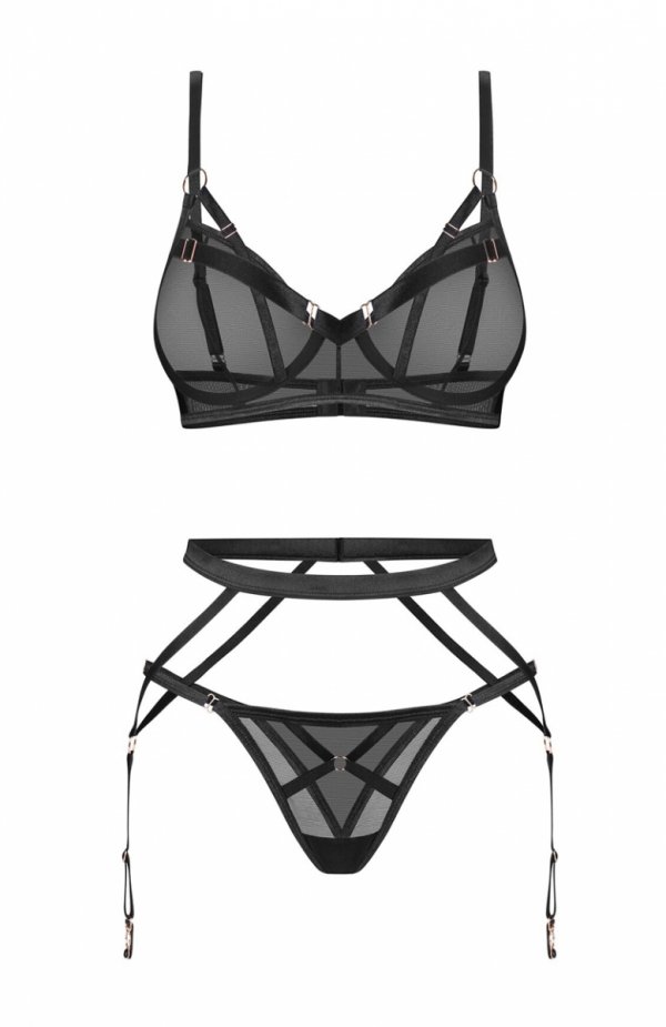 Obsessive Euridia 3-częściowy Set komplet damski 