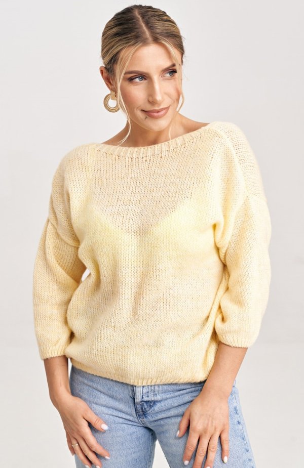 Figl M993 żółty sweter damski 