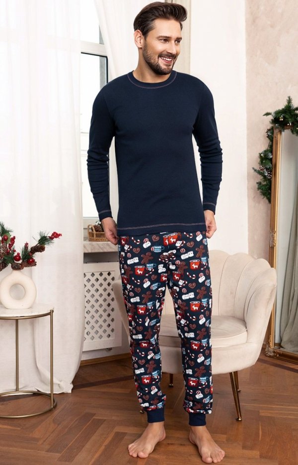 Italian Fashion Rojas piżama męska świąteczna-1