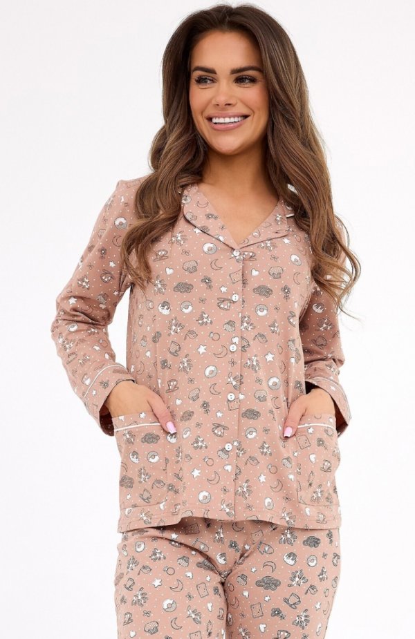 Cornette 482/434 Smile MAXI rozpinana piżama damska 