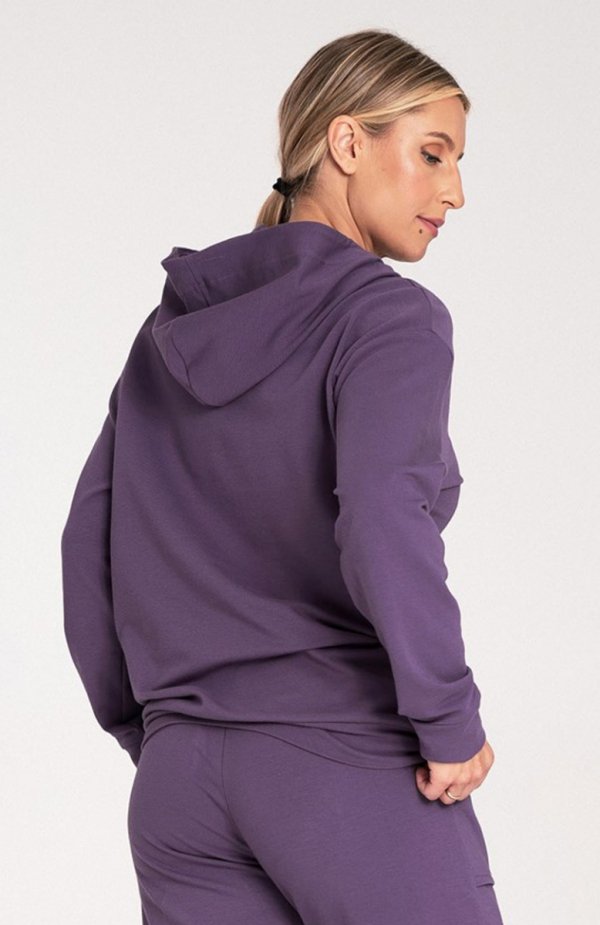 Figl M1034 fioletowa bluza damska tył