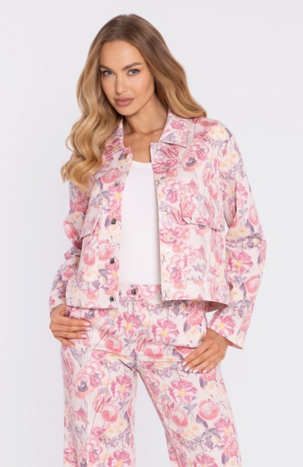 Moe kurtka we wzór na napy z kieszeniami M910/2 