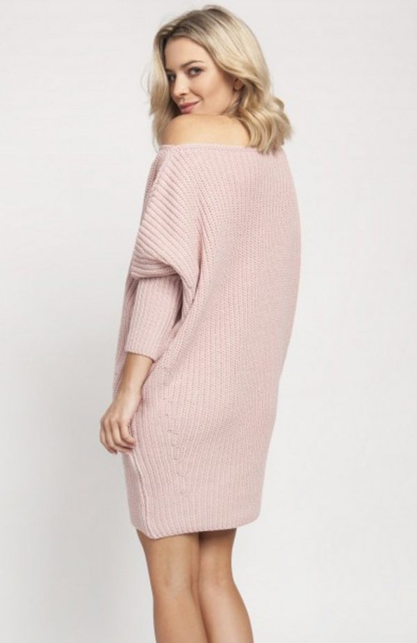 MKM SWE189 sweter różowy tył