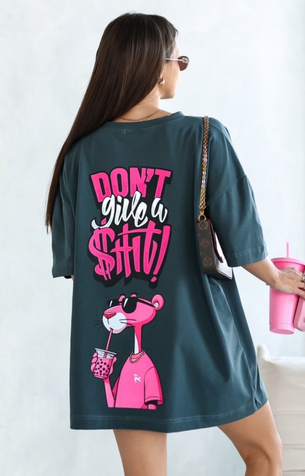 Oversizowy t-shirt Pantera Drink tył