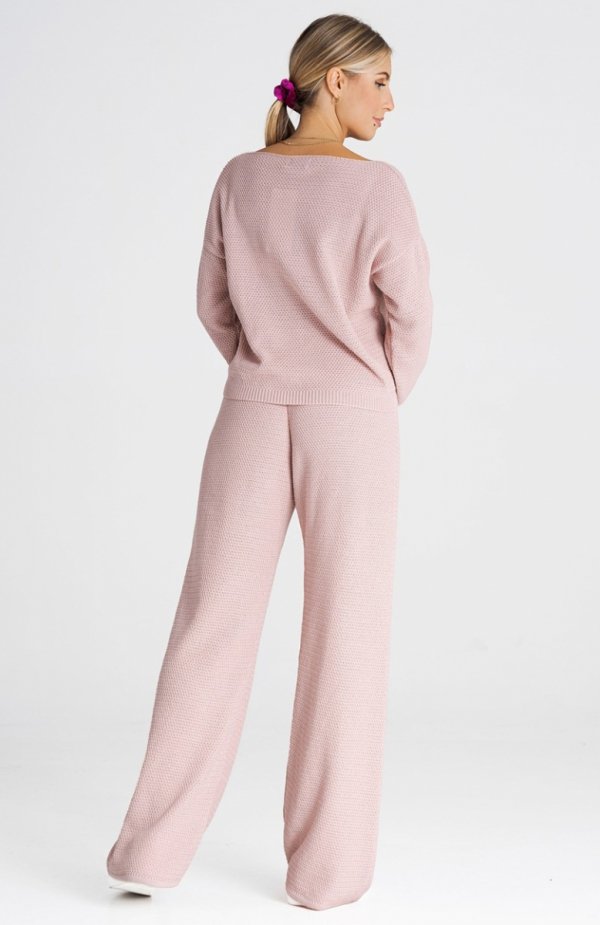 Figl M986 różowy dres damski tył