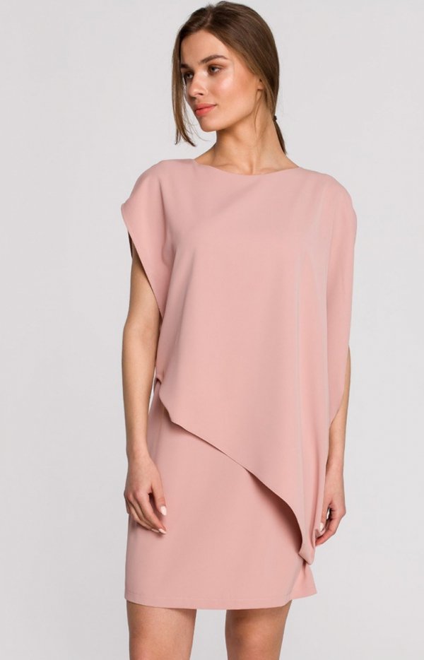 Elegancka sukienka mini warstwowa S262