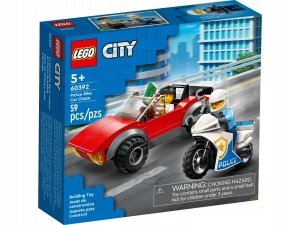 LEGO City 60392 POLICJA Motocykl Policyjny Auto Złodzieja 59 klocków 5+