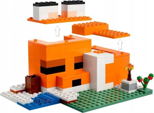 LEGO Minecraft 21178 Siedlisko Lisów Wędkowanie Utopiec Zombie 193 klocki