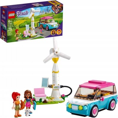 LEGO Friends 41443 Samochód Elektryczny Olivii Stacja Ładowania Wiatrak 6+